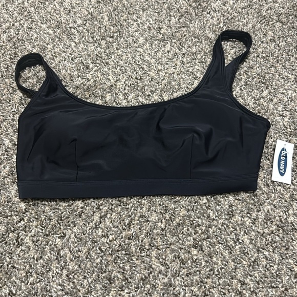 NWT! Black Scoop-Neck Swim Top - Size Large💎 - Picture 8 of 8